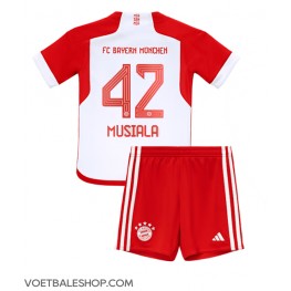Bayern Munich Jamal Musiala #42 Thuis tenue Kids 2023-24 Korte Mouw (+ Korte broeken)
