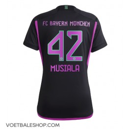 Bayern Munich Jamal Musiala #42 Uit tenue Dames 2023-24 Korte Mouw