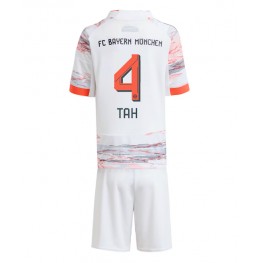 Bayern Munich Jonathan Tah #4 Uit tenue Kids 2025-26 Korte Mouw (+ Korte broeken)