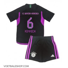 Bayern Munich Joshua Kimmich #6 Uit tenue Kids 2023-24 Korte Mouw (+ Korte broeken)