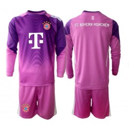Bayern Munich Keeper Derde tenue Kids 2025-26 Lange Mouw (+ Korte broeken)