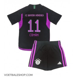 Bayern Munich Kingsley Coman #11 Uit tenue Kids 2023-24 Korte Mouw (+ Korte broeken)