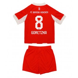 Bayern Munich Leon Goretzka #8 Thuis tenue Kids 2025-26 Korte Mouw (+ Korte broeken)