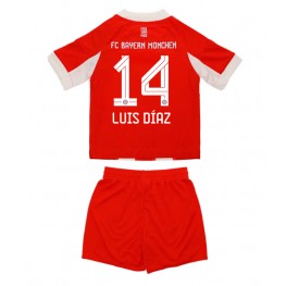 Bayern Munich Luis Diaz #14 Thuis tenue Kids 2025-26 Korte Mouw (+ Korte broeken)