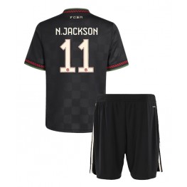 Bayern Munich Nicolas Jackson #11 Derde tenue Kids 2025-26 Korte Mouw (+ Korte broeken)