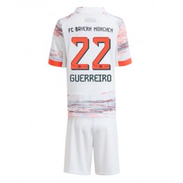 Bayern Munich Raphael Guerreiro #22 Uit tenue Kids 2025-26 Korte Mouw (+ Korte broeken)
