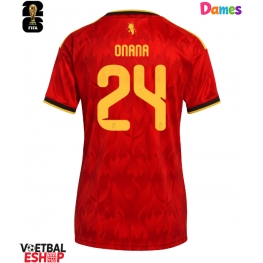 België Amadou Onana #24 Thuis tenue Dames WK 2026 Korte Mouw