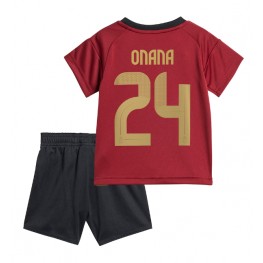 België Amadou Onana #24 Thuis tenue Kids EK 2024 Korte Mouw (+ Korte broeken)