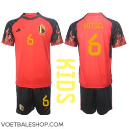 België Axel Witsel #6 Thuis tenue Kids WK 2022 Korte Mouw (+ Korte broeken)