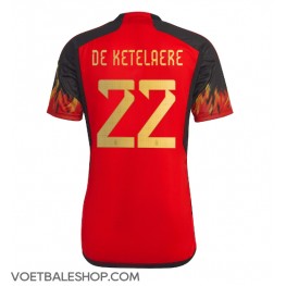 België Charles De Ketelaere #22 Thuis tenue WK 2022 Korte Mouw