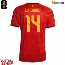 België Dodi Lukebakio #14 Thuis tenue WK 2026 Korte Mouw