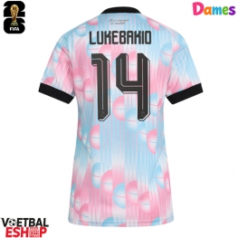 België Dodi Lukebakio #14 Uit tenue Dames WK 2026 Korte Mouw