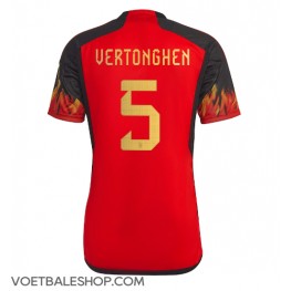 België Jan Vertonghen #5 Thuis tenue WK 2022 Korte Mouw