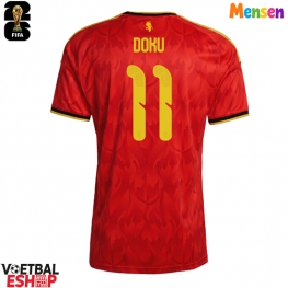 België Jeremy Doku #11 Thuis tenue WK 2026 Korte Mouw