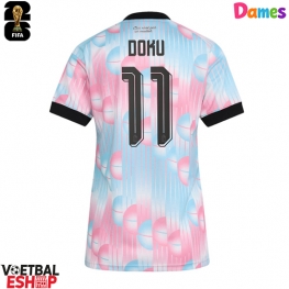 België Jeremy Doku #11 Uit tenue Dames WK 2026 Korte Mouw