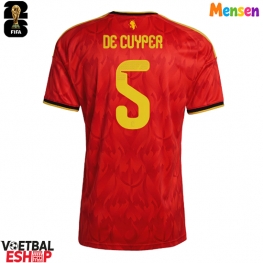 België Maxim De Cuyper #5 Thuis tenue WK 2026 Korte Mouw