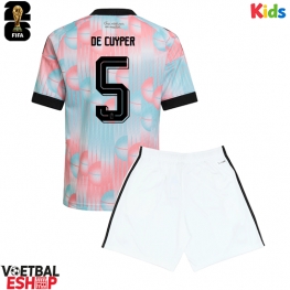 België Maxim De Cuyper #5 Uit tenue Kids WK 2026 Korte Mouw (+ Korte broeken)