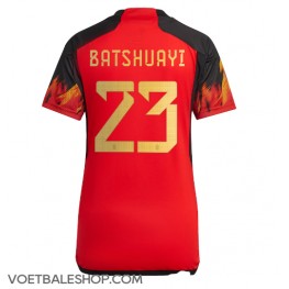 België Michy Batshuayi #23 Thuis tenue Dames WK 2022 Korte Mouw