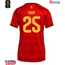 België Nathan Ngoy #25 Thuis tenue Dames WK 2026 Korte Mouw