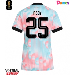 België Nathan Ngoy #25 Uit tenue Dames WK 2026 Korte Mouw
