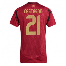 België Timothy Castagne #21 Thuis tenue Dames EK 2024 Korte Mouw