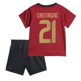 België Timothy Castagne #21 Thuis tenue Kids EK 2024 Korte Mouw (+ Korte broeken)