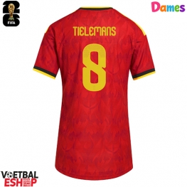 België Youri Tielemans #8 Thuis tenue Dames WK 2026 Korte Mouw