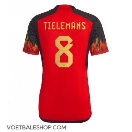 België Youri Tielemans #8 Thuis tenue WK 2022 Korte Mouw
