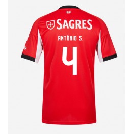 Benfica Antonio Silva #4 Thuis tenue 2025-26 Korte Mouw Benfica Antonio Silva #4 Thuis tenue 2025-26 Korte Mouw