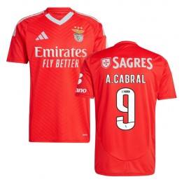 Benfica Arthur Cabral #9 Thuis tenue 2024-25 Korte Mouw