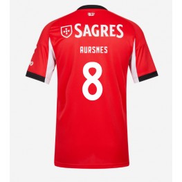 Benfica Fredrik Aursnes #8 Thuis tenue 2025-26 Korte Mouw Benfica Fredrik Aursnes #8 Thuis tenue 2025-26 Korte Mouw