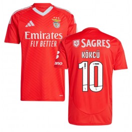 Benfica Orkun Kokcu #10 Thuis tenue 2024-25 Korte Mouw