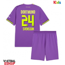 Borussia Dortmund Daniel Svensson #24 Derde tenue Kids 2026-27 Korte Mouw (+ Korte broeken)