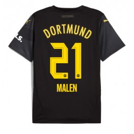 Borussia Dortmund Donyell Malen #21 Uit tenue 2024-25 Korte Mouw