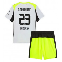 Borussia Dortmund Emre Can #23 Uit tenue Kids 2025-26 Korte Mouw (+ Korte broeken)