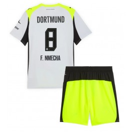 Borussia Dortmund Felix Nmecha #8 Uit tenue Kids 2025-26 Korte Mouw (+ Korte broeken)