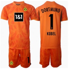 Borussia Dortmund Gregor Kobel #1 Keeper Derde tenue Kids 2024-25 Korte Mouw (+ Korte broeken)