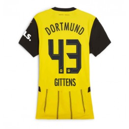 Borussia Dortmund Jamie Bynoe-Gittens #43 Thuis tenue Dames 2024-25 Korte Mouw