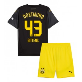 Borussia Dortmund Jamie Bynoe-Gittens #43 Uit tenue Kids 2024-25 Korte Mouw (+ Korte broeken)