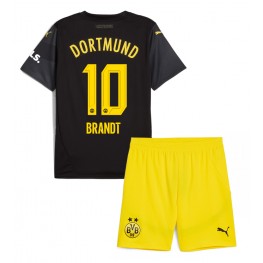 Borussia Dortmund Julian Brandt #10 Uit tenue Kids 2024-25 Korte Mouw (+ Korte broeken)