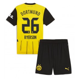 Borussia Dortmund Julian Ryerson #26 Thuis tenue Kids 2024-25 Korte Mouw (+ Korte broeken)