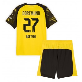 Borussia Dortmund Karim Adeyemi #27 Thuis tenue Kids 2025-26 Korte Mouw (+ Korte broeken)