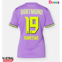 Borussia Dortmund Konstantinos Karetsas #19 Derde tenue Dames 2026-27 Korte Mouw