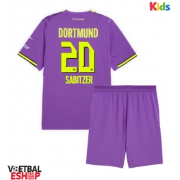 Borussia Dortmund Marcel Sabitzer #20 Derde tenue Kids 2026-27 Korte Mouw (+ Korte broeken)