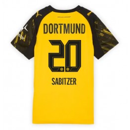 Borussia Dortmund Marcel Sabitzer #20 Thuis tenue Dames 2025-26 Korte Mouw Borussia Dortmund Marcel Sabitzer #20 Thuis tenue Dames 2025-26 Korte Mouw