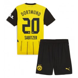 Borussia Dortmund Marcel Sabitzer #20 Thuis tenue Kids 2024-25 Korte Mouw (+ Korte broeken)