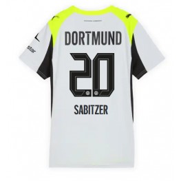 Borussia Dortmund Marcel Sabitzer #20 Uit tenue Dames 2025-26 Korte Mouw Borussia Dortmund Marcel Sabitzer #20 Uit tenue Dames 2025-26 Korte Mouw