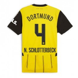 Borussia Dortmund Nico Schlotterbeck #4 Thuis tenue 2024-25 Korte Mouw