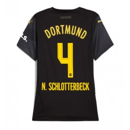 Borussia Dortmund Nico Schlotterbeck #4 Uit tenue Dames 2024-25 Korte Mouw