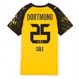 Borussia Dortmund Niklas Sule #25 Thuis tenue Dames 2025-26 Korte Mouw Borussia Dortmund Niklas Sule #25 Thuis tenue Dames 2025-26 Korte Mouw